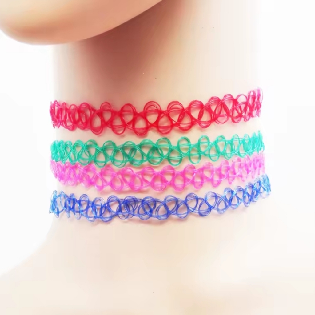 Colorful Stretch Choker Set